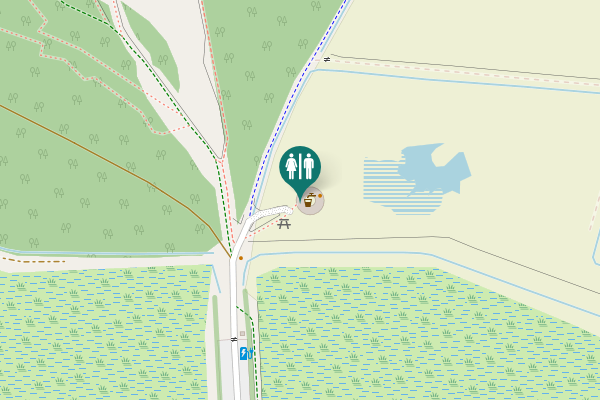 Map showing location of Lady Anne's Drive Toilet