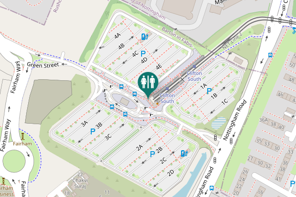 Map showing location of 4E Toilet