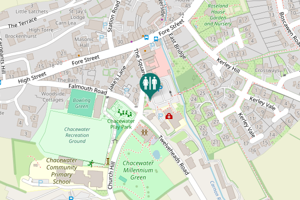 Map showing location of Church Hill 2 Toilet