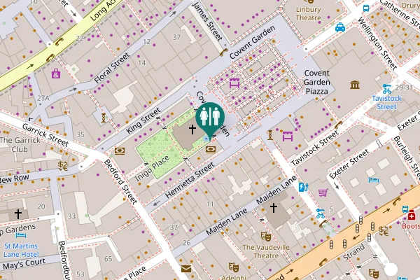 Map showing location of Henrietta Street 34 Toilet