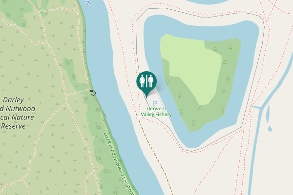 Map showing location of Haslams Lane Toilet
