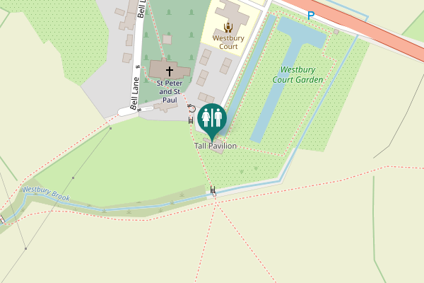 Map showing location of Bell Lane Toilet