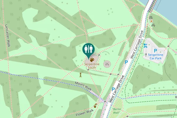 Map showing location of Mount Walk Toilet