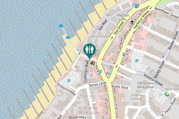 Map showing location of Horsebridge Road 11 Toilet
