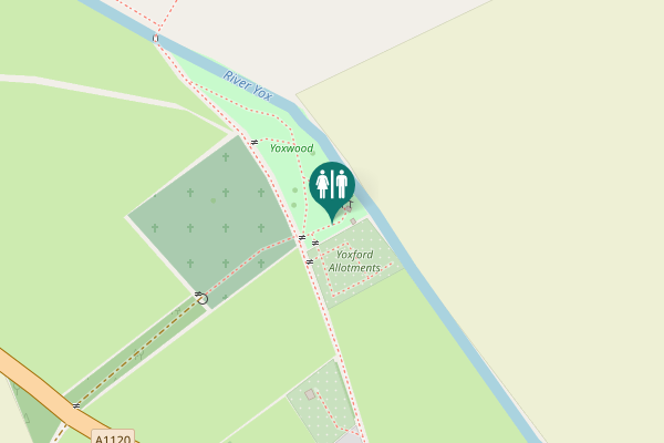 Map showing location of The Lane Toilet