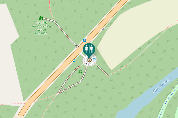 Map showing location of Lockhaugh Road Toilet