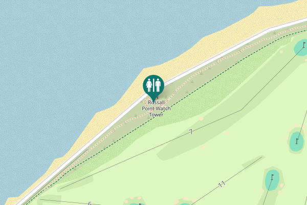 Map showing location of Princes Way Toilet
