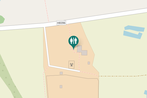 Map showing location of Н8396 Toilet