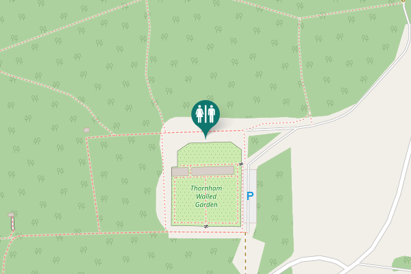 Map showing location of Park Lane Toilet