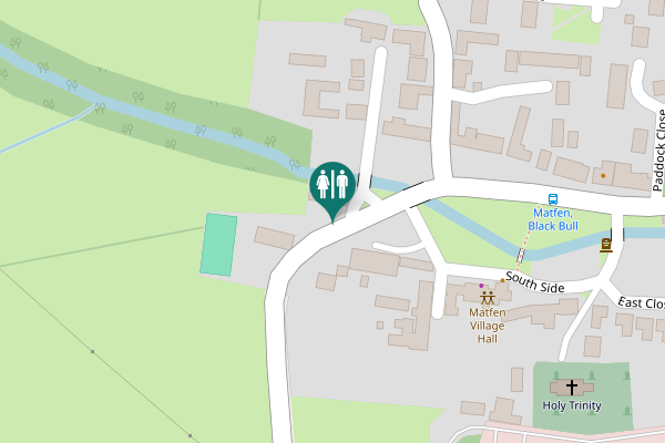 Map showing location of Matfen Toilet