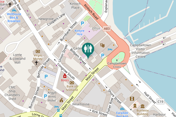 Map showing location of Bolgam Street 9 Toilet