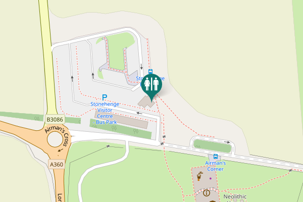 Map showing location of A344 Toilet