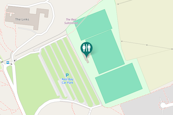 Map showing location of Porthcawl Toilet