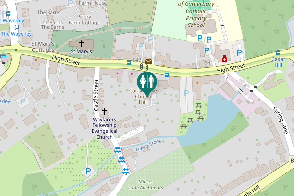 Map showing location of High Street 52 Toilet