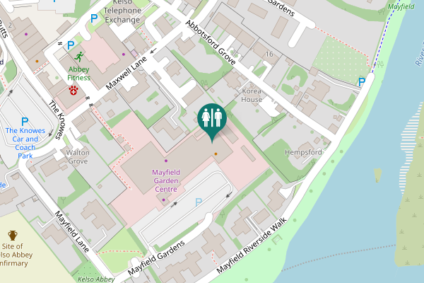 Map showing location of Abbotsford Grove Toilet