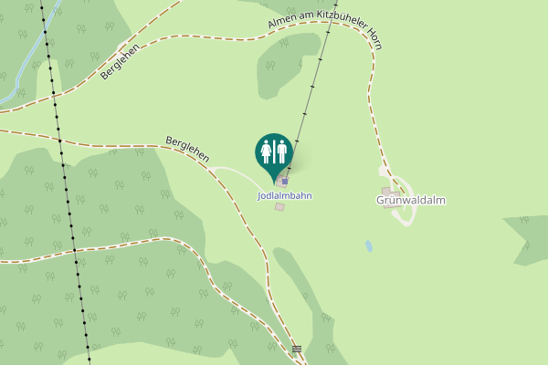 Map showing location of Berglehen Toilet