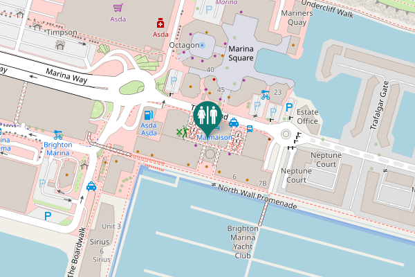 Map showing location of The Strand 16 Toilet