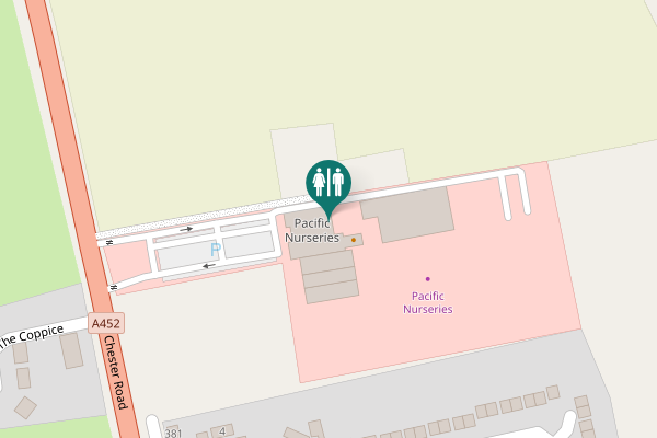Map showing location of Walsall Toilet