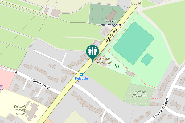 Map showing location of High Street 67 Toilet