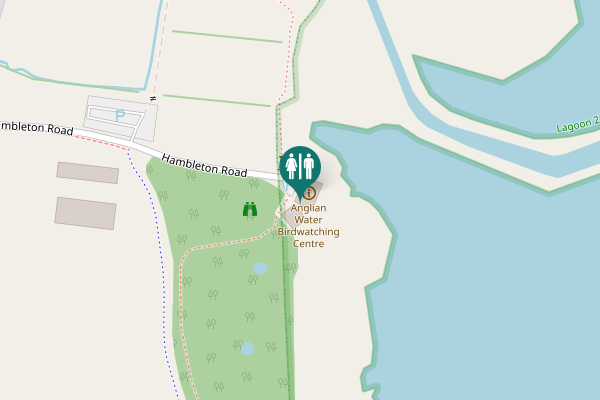 Map showing location of Hambleton Road Toilet