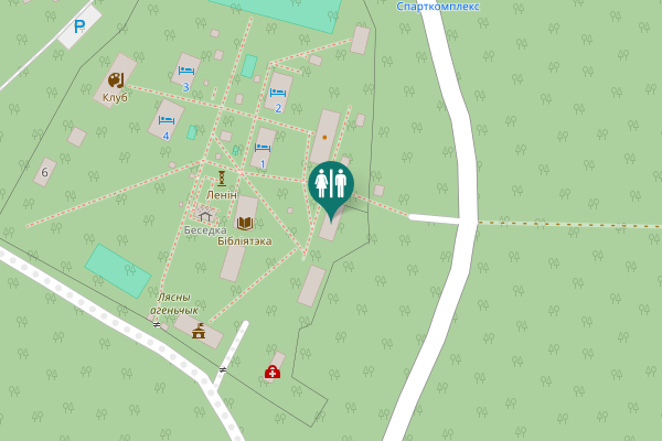 Map showing location of Навадворскі сельскі Савет Toilet