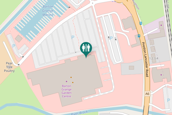 Map showing location of Borough of Wyre Toilet
