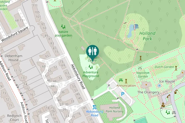 Map showing location of Abbotsbury Road 55 Toilet