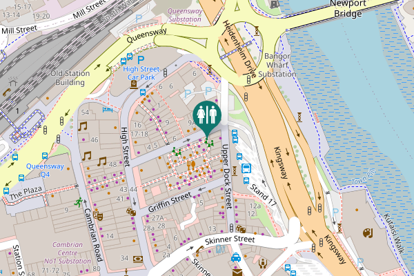 Map showing location of Market Street 9 Toilet