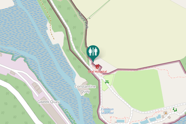 Map showing location of Nature Walk Toilet