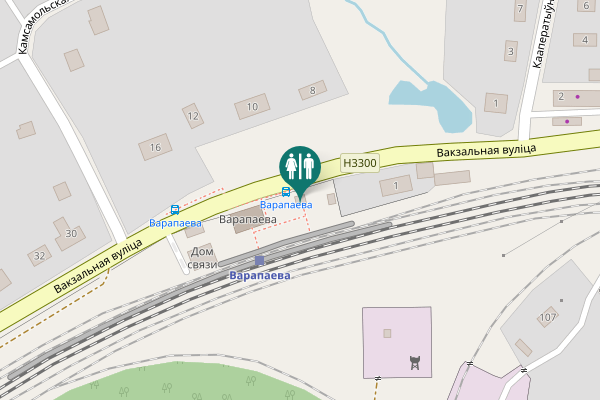 Map showing location of Вакзальная вуліца 8 Toilet