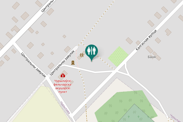 Map showing location of Цэнтральны завулак Toilet