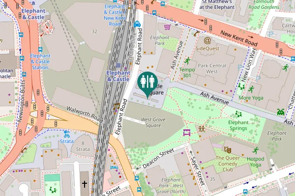Map showing location of Castle Square 2 Toilet