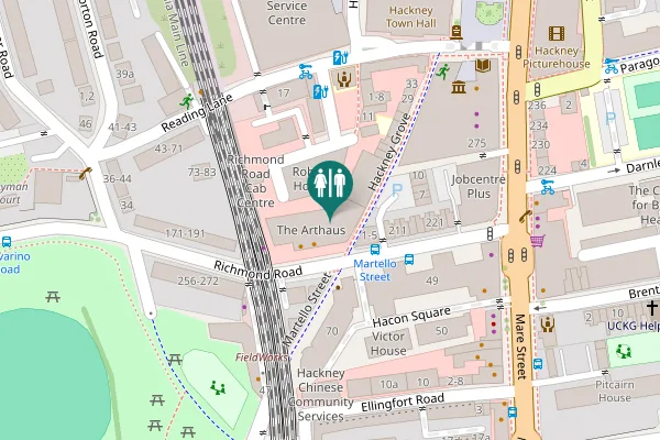 Map showing location of Richmond Road 205 Toilet