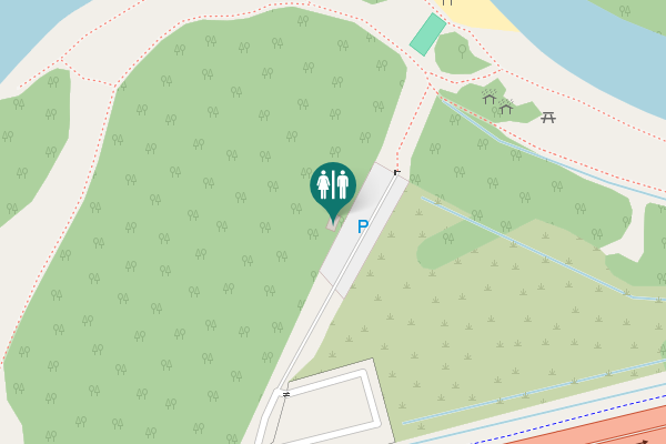 Map showing location of Р28 Toilet