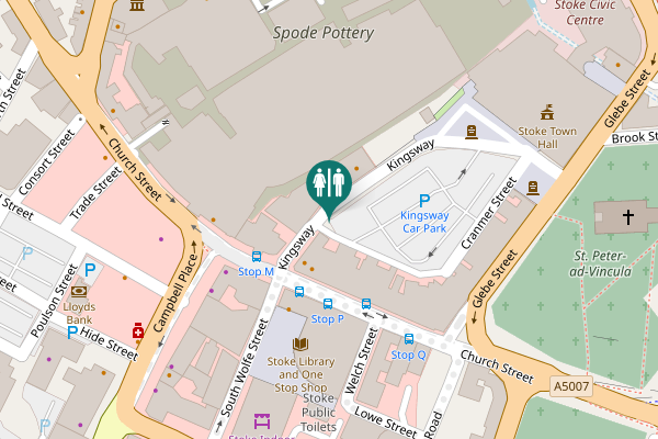 Map showing location of Kingsway 30 Toilet