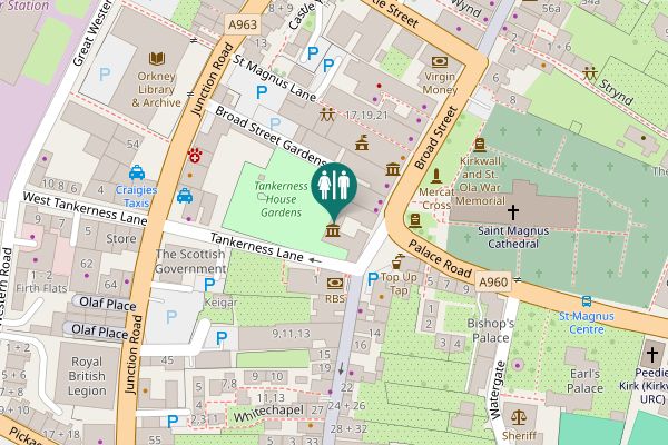 Map showing location of Broad Street 35-41 Toilet