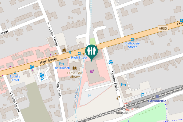 Map showing location of High Street 3 Toilet