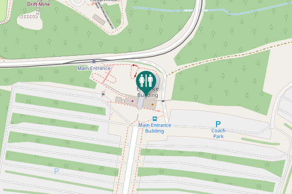 Map showing location of Beamish Toilet