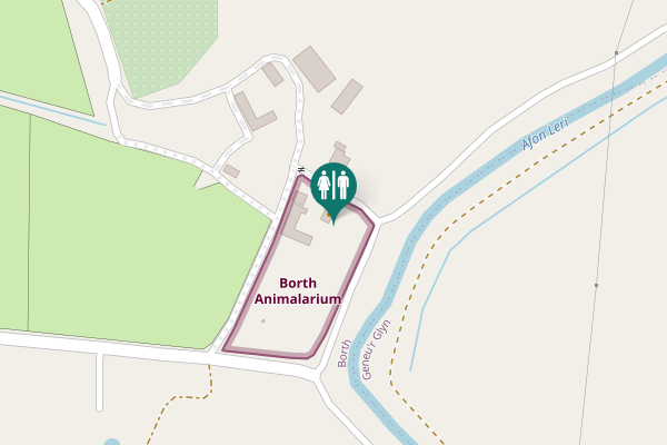 Map showing location of Borth Toilet