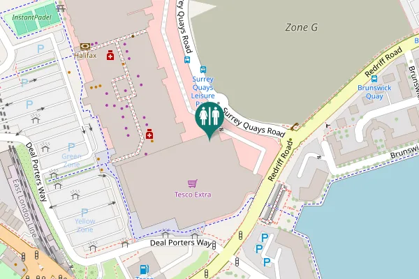 Map showing location of Redriff Road 1 Toilet