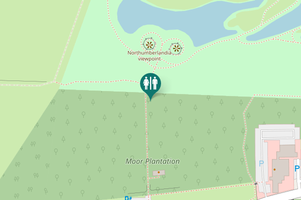 Map showing location of Blagdon Lane Toilet
