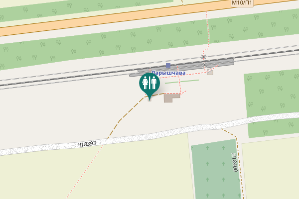 Map showing location of Н18393 Toilet