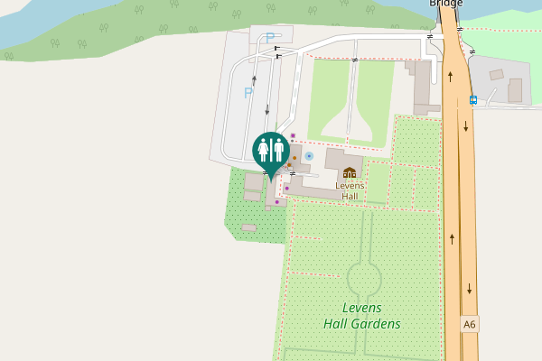 Map showing location of A6 Toilet