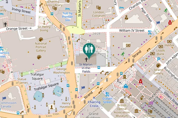 Map showing location of St Martin's Place 5 Toilet