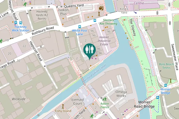 Map showing location of Schwartz Wharf 4 Toilet