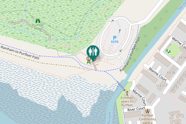 Map showing location of New Tank Hill Road Toilet