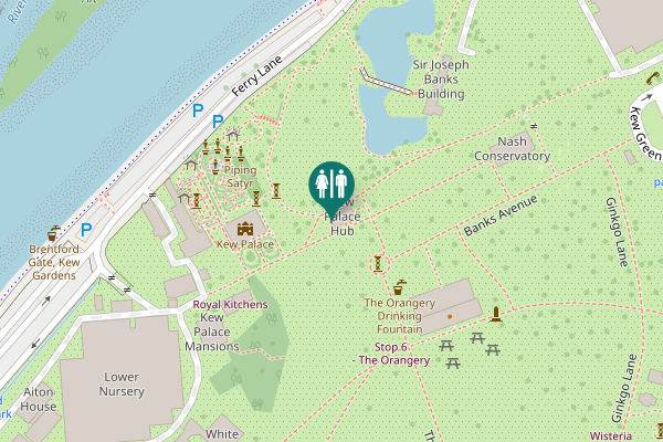 Map showing location of The Broadwalk Toilet