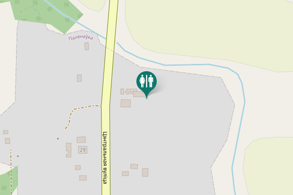 Map showing location of Цэнтральная вуліца 29 Toilet