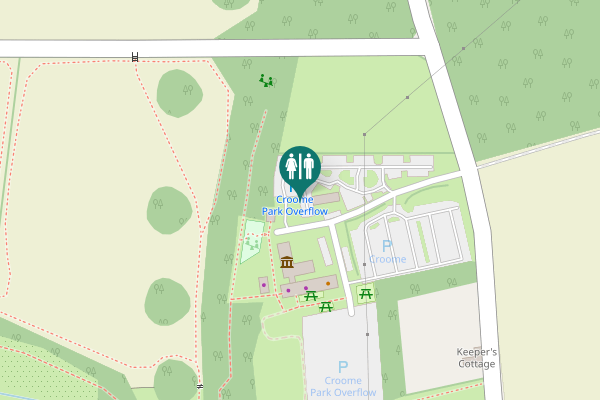 Map showing location of Wilderness Walk Toilet