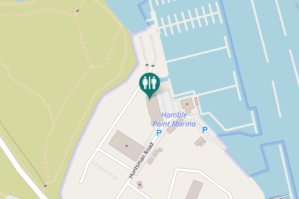 Map showing location of Huntsman Road Toilet
